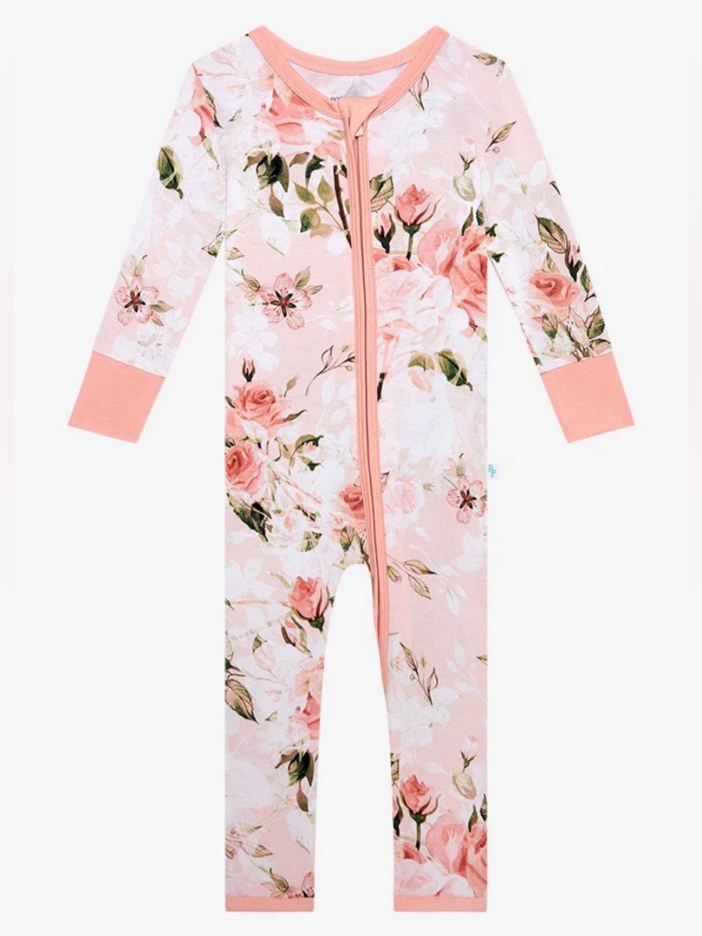 Posh Peanut, Vintage Pink Rose One Piece, Size 6-9 months
